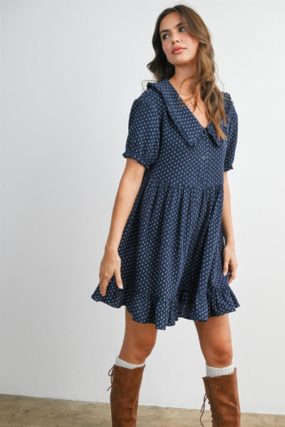 Flounce Puff Dress