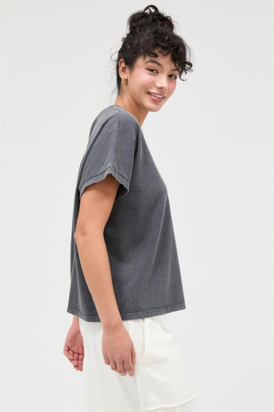 Capped Sleeve Mineral Tee