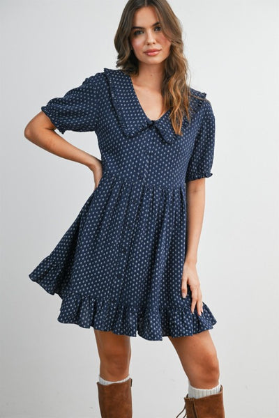 Flounce Puff Dress