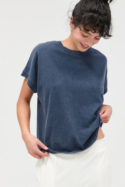 Capped Sleeve Mineral Tee