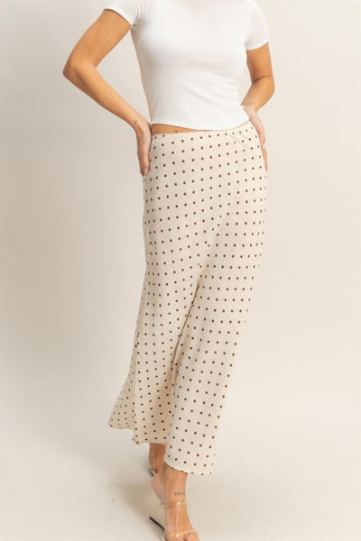 Polka Dot A Line Skirt