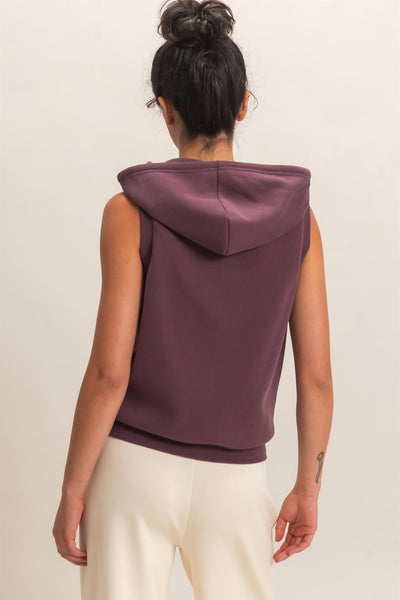 Sleeveless Zip Up