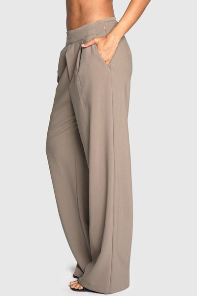 Raw Chiffon Edge Trousers