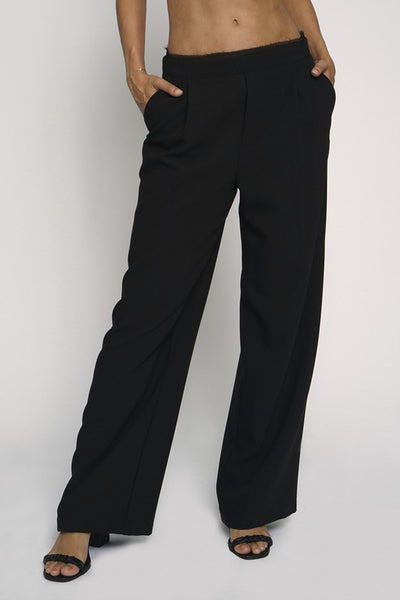 Raw Chiffon Edge Trousers