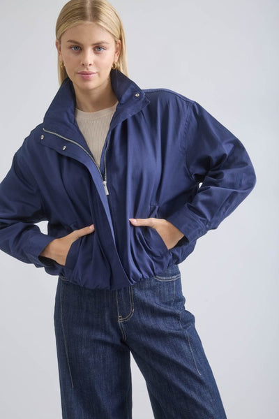 Zip Up Mock Neck Jacket