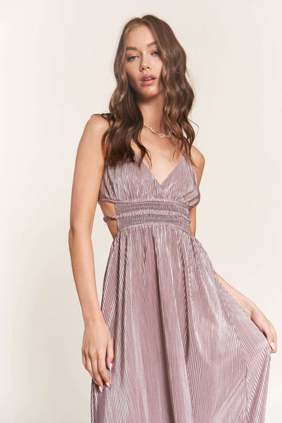 Mauve Sleeveless Maxi Dress