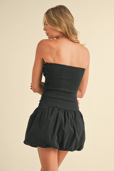 Strapless Balloon Mini Dress