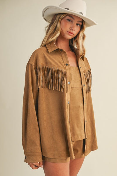Studded Fringed Jacket