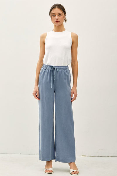 Wide Leg Tencel Pants