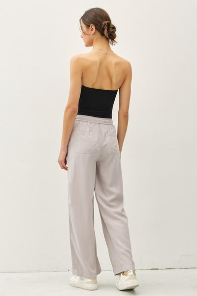 Wide Leg Tencel Pants