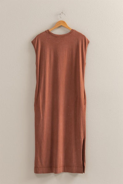 Casual Sleeveless Midi Dress