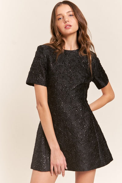 Textured Mini Dress