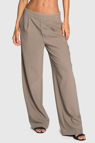 Raw Chiffon Edge Trousers