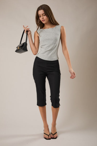 Low Waist Capri Pants