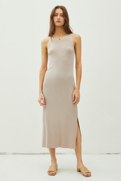 Ribbed Tank Midi Dress