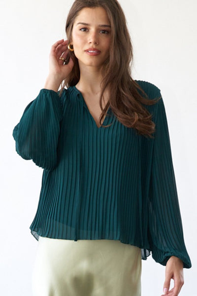 Lightweight Pleated Blouse