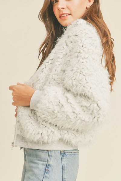 Faux Fur Bomber Jacket