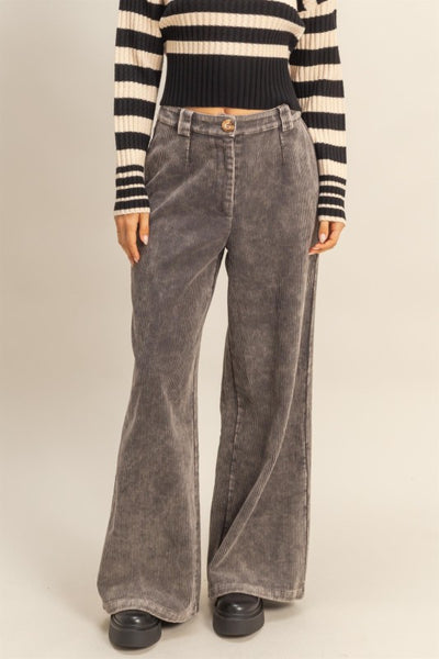 Washed Corduroy Trousers