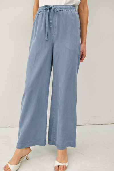 Wide Leg Tencel Pants