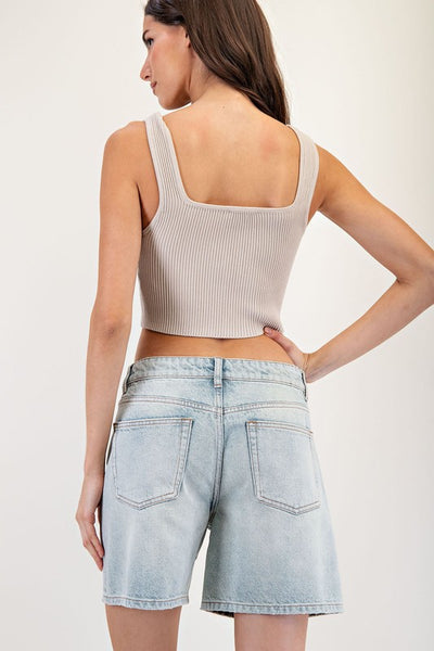 Relaxed Denim Shorts