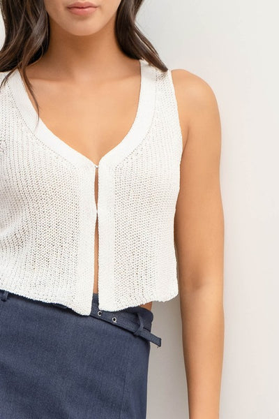 Hook And Eye Sweater Vest