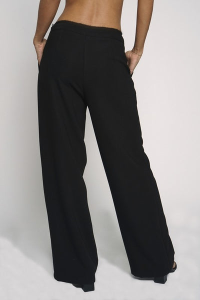 Raw Chiffon Edge Trousers