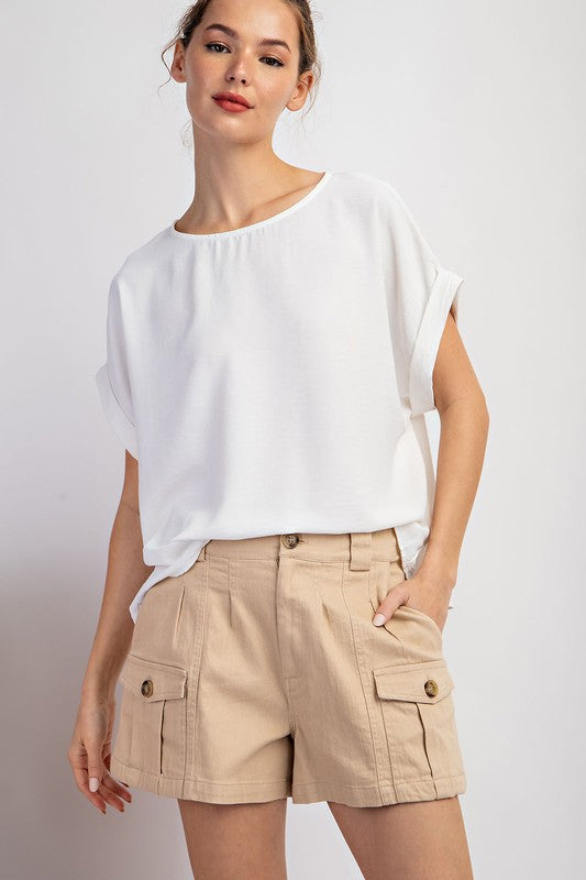シャツ IONSEOUL Dekki cropped tweed half shirt JE259 uCMb5u41XKPm.jpg?width=768