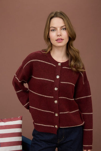 Thin Stripe Cardigan