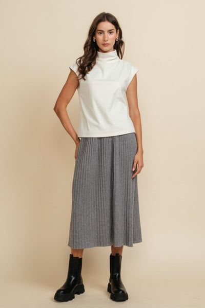 Soft Mock Neck Tee
