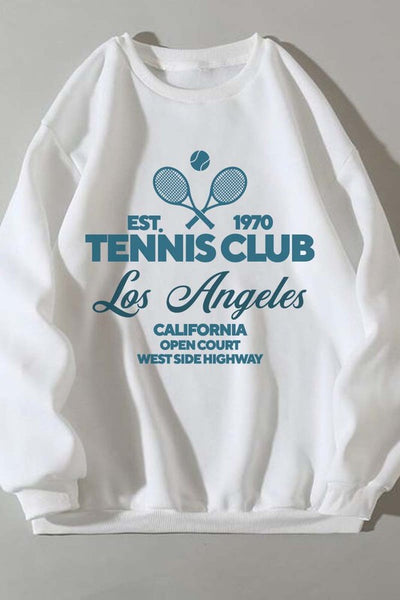 Tennis Club Graphic Sweatshirt