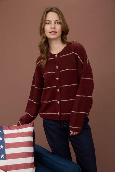 Thin Stripe Cardigan