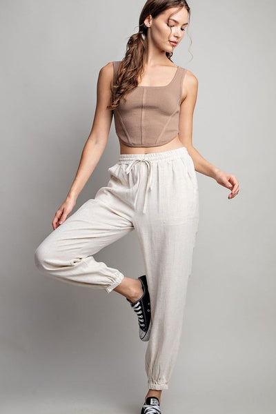 Linen Jogger Pant
