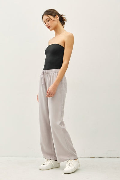 Wide Leg Tencel Pants