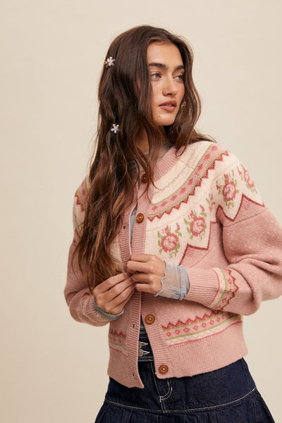 Vintage Flower Cardigan