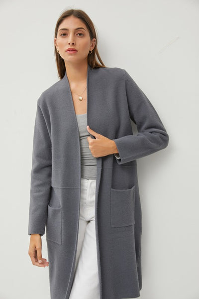 Sleek Cardigan Coat
