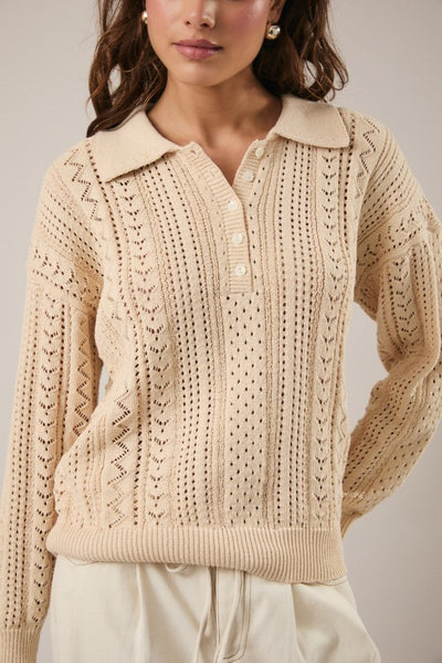 Polo Collared Sweater