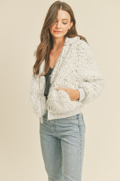 Faux Fur Bomber Jacket