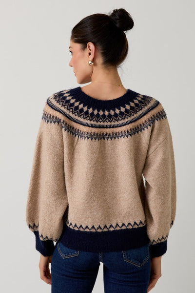 Crew Neck Nordic Sweater