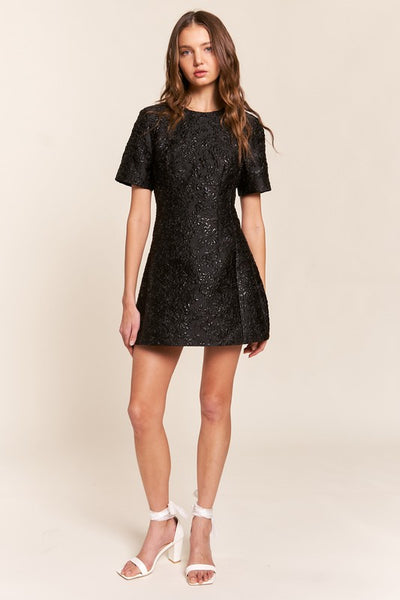 Textured Mini Dress