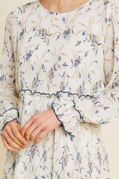 Pleated Tier Babydoll Dress