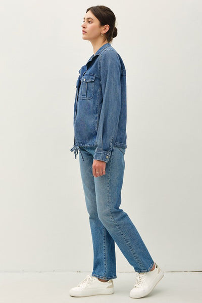 Denim Look Tencel Utility Jacket