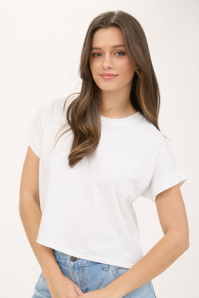 Washed Extended Shoulder Top