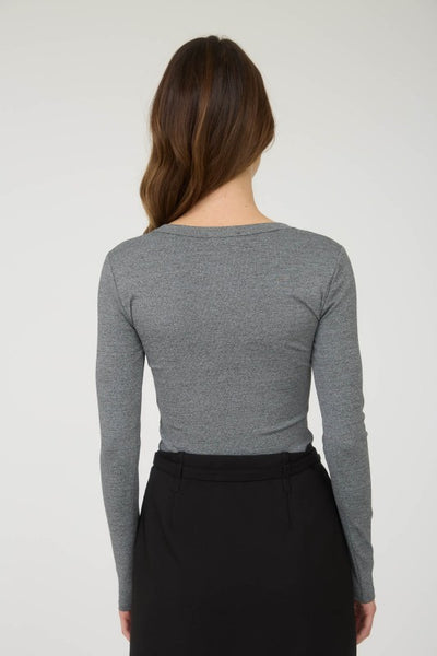 Ribbed Henley Top