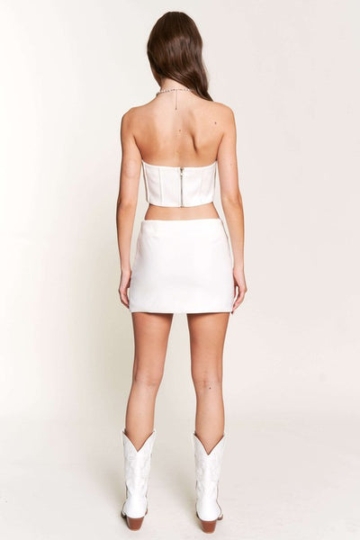 Ivory Mini Skirt