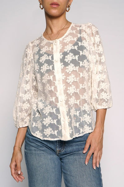 Lace Round Neck Top