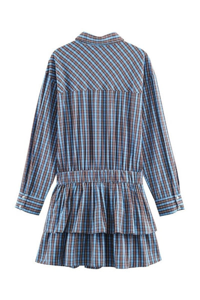 Plaid Belted Mini Dress