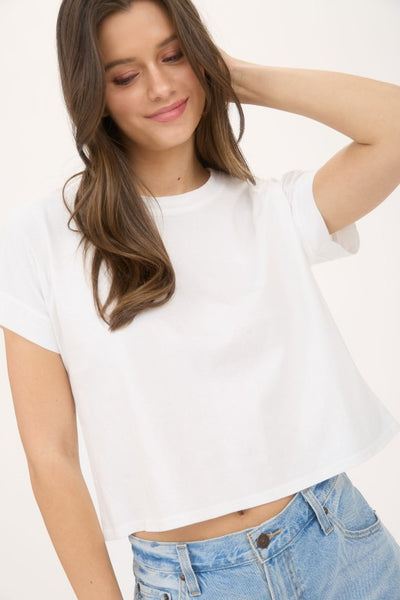 Washed Extended Shoulder Top