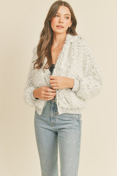 Faux Fur Bomber Jacket