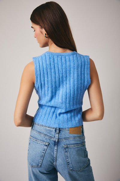Sleeveless Rib Top