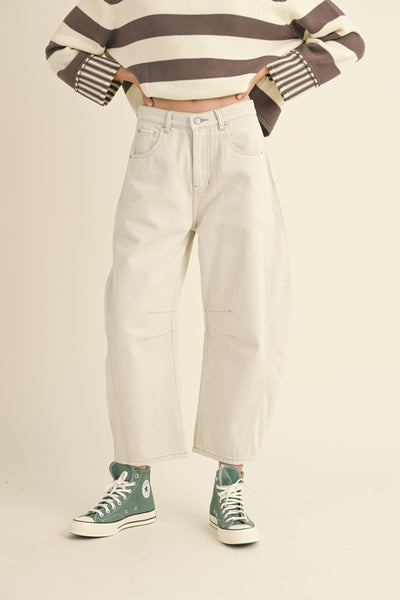 Barrel Cotton Pants